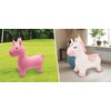 image:imageLEXiBOOK Inflatable Jumping Horse BGP050Unicorn  Pink  white with cover