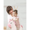 image:imageLEXiBOOK Inflatable Jumping Horse BGP050Unicorn  Pink  white with cover