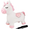 image:imageLEXiBOOK Inflatable Jumping Horse BGP050Unicorn  Pink  white with cover