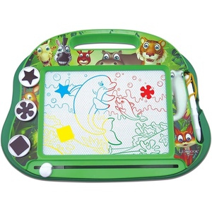 image:imageLEXIBOOK CRNI550 Super Mario Brothers Multicolor Magic Magnetic Nintendo Drawing Board Artistic Creative Toy for Girls and Boys Stylus Pen and Stamps RedBlueAnimals