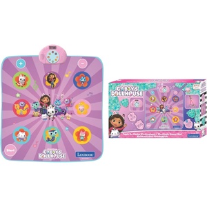 image:imageLEXIBOOK Gabbys Dollhouse Electronic Dance Floor Mat Illuminated Keys Builtin Speaker Purple DM10GDHGabbys Dollhouse