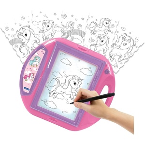 image:imageLEXiBOOK Unicorn Drawing Projector 4 tampons 10 templates Lighting Screen 1 Pen Included Artistic and Creative Toy for Girls and Boys PinkPurple CR310UNIUnicorn