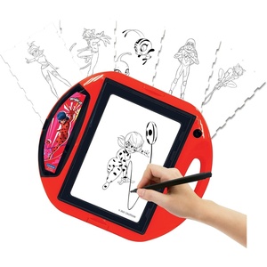 image:imageLEXiBOOK Unicorn Drawing Projector 4 tampons 10 templates Lighting Screen 1 Pen Included Artistic and Creative Toy for Girls and Boys PinkPurple CR310UNIMiraculous