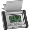 image:imageLEXiBOOK SelfOpening Travel Clock Alarm with Snooze Function Large Screen for Easy Reading Batterie Silver RL705