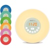 image:imageLexibook RL998 Decotech Sunrise Colour Alarm Clock Wakeup Light FM Radio Bedside Lamp Sunrise and Sunset Simulation 6 Natural Sounds Snooze Night Light Colours White One Size