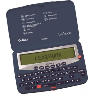image:imageLEXiBOOK  Collins Electronic Pocket Spellchecker with Battery BlueWhite DC753EN