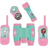 image:imageLEXiBOOK Gabbys Dollhouse Adventurer Set for Children WalkieTalkies 120m Binoculars Compass Torchlight Pink RPTW12GDH
