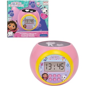 image:imageLEXiBOOK Gabbys Dollhouse Alarm ClockProjector with Alarm and Snooze Function nightlight with Timer LCD Screen BatteryOperated Pink RL977GDH
