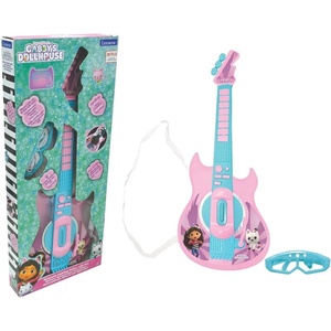 image:imageLEXiBOOK Gabbys Dollhouse Electronic Guitar with Microphone and Glasses to Sing with Style 2 Play Modes Demo Songs Light Effects PinkBlue K260GDH