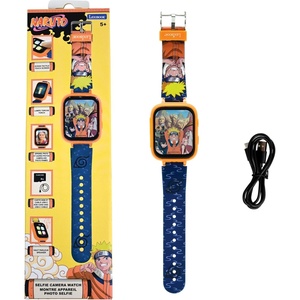 image:imageLexibook Naruto Montre Appareil Photo Selfie cran Tactile HD Appareil Photo 720p Lecteur MP3 Skin Parleur intgr Dictaphone Podomtre 5 Jeux OrangeBlue DMW070NA