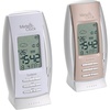 image:imageLEXiBOOK MeteoClock Sand and Snow Animated by Symbols Super Size Indoor Temperature Display Snooze Function WhiteBeige SM840