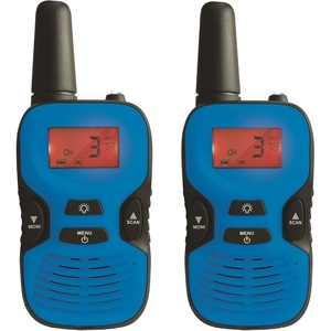 image:image5km Long Distance Digital Walkie Talkies Rechargeable Battery with LCD Display and Digital Audio Communication and Action Game for Outdoor Adventure Belt Clip BlueBlack TW43